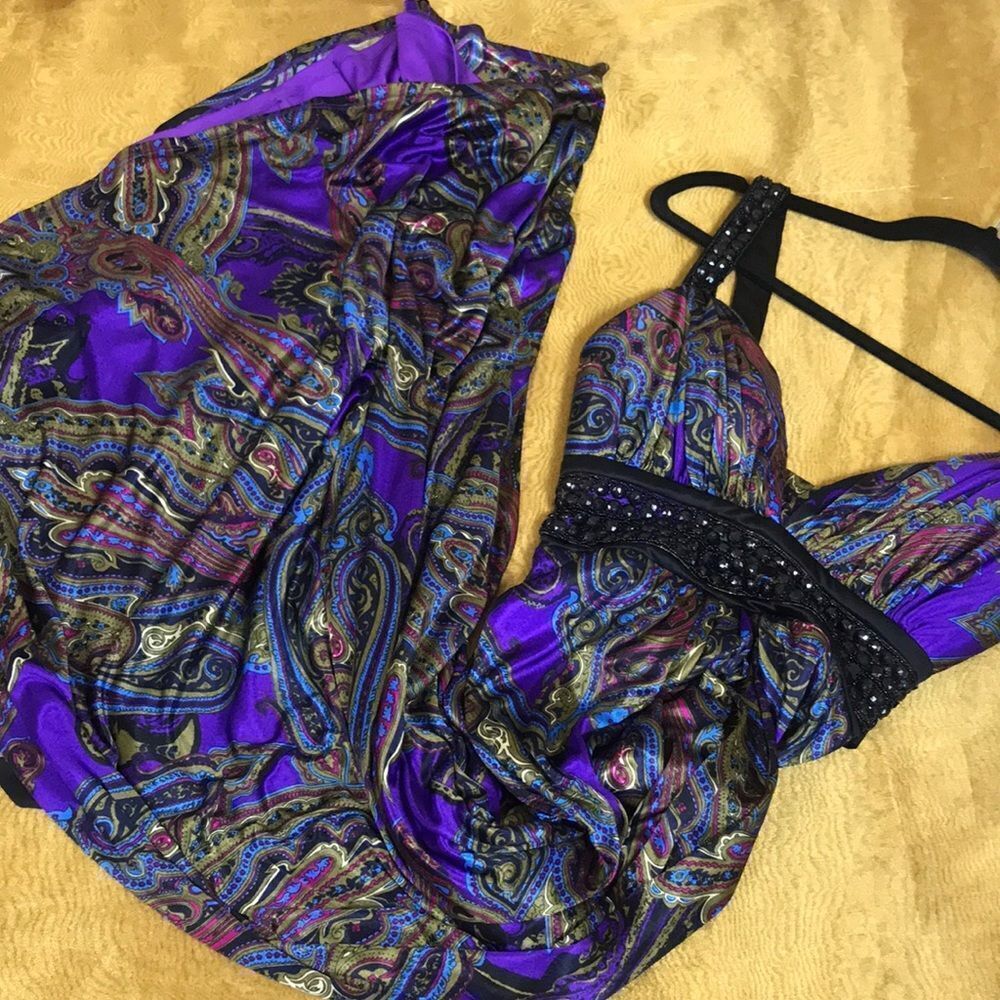 VINTAGE XOXO WOMEN NEW MULTICOLOR DRESS SIZE S